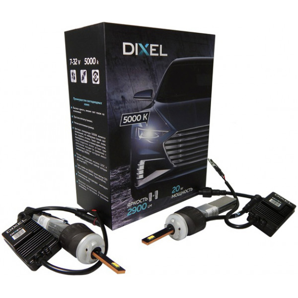 Светодиодная Лампа DIXEL G6 H27 880/881 - 5000 K. 7-32V Световой поток 2900Lm (Комп. 2 шт.)