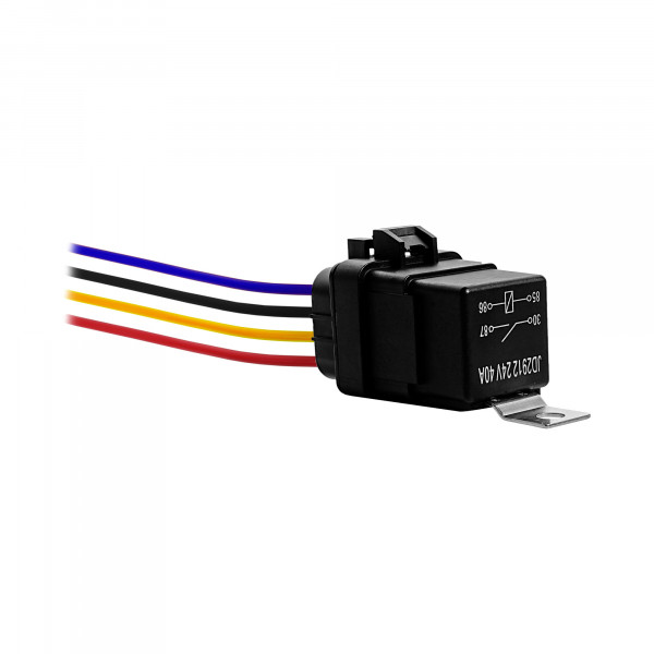 Реле 4-контактное влагозащищенное с колодкой DIXEL 24V 40А
