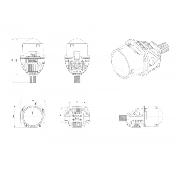 DIXEL BI-LED HL2525 2.5" 5700K 12В (2 шт.)-3