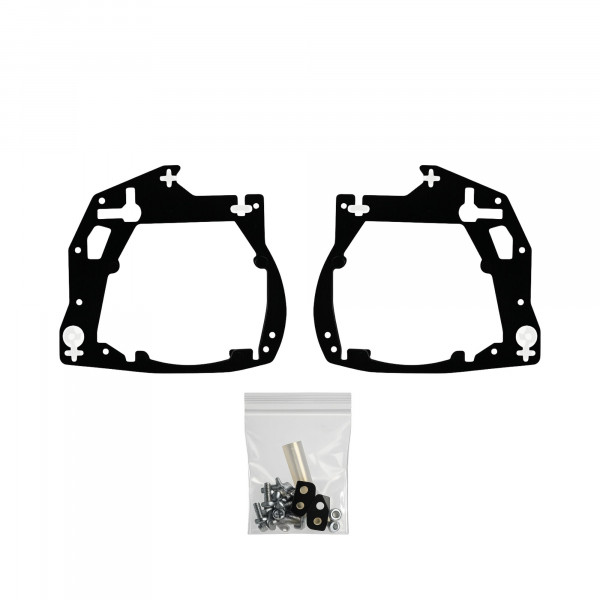 Рамки для Toyota Land Cruiser Prado 150 Рестайлинг 2 (LED) (2017 - 2020 г.в.) на 3/5R (2 шт.)