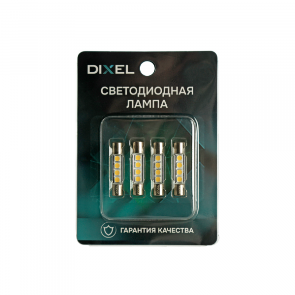 DIXEL С5W 4C 29мм Белые 12В (4 шт.)