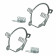 Рамки DIXEL для линз в ПТФ Honda/Ford 2.0" (2 шт.)
