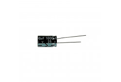 Конденсатор электролитический 25В-1000мкФ (1000uF-25V, -40+105C, 10x16мм)