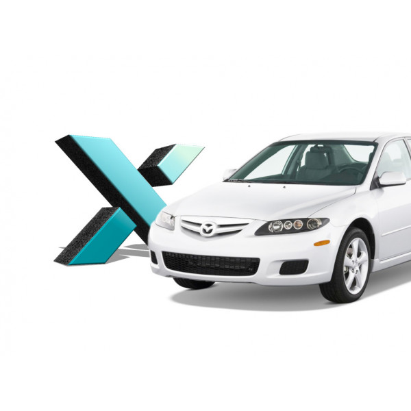 Стекло фары Mazda 6 (GG) (2002 - 2008 Г.В.) (ЛЕВОЕ)