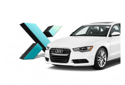 Стекло фары OEM Audi A6 IV (C7) (2011 - 2014 Г.В.) (ЛЕВОЕ)