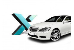 Стекло фары DIXEL для Mercedes-Benz S W221 Рестайлинг (2009 - 2013 Г.В.) (ЛЕВОЕ)