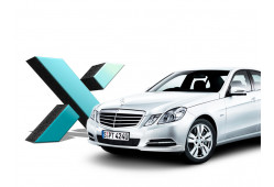 Стекло фары DIXEL для Mercedes-Benz E W212 (2009 - 2013 Г.В.) (ЛЕВОЕ)