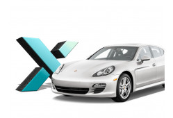 Стекло фары Porsche Panamera I (2009 - 2013 Г.В.) (ЛЕВОЕ)