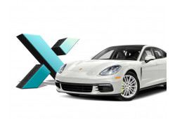 Стекло фары Porsche Panamera I Рестайлинг 2013 - 2016 г.в.  ЛЕВОЕ, 1 шт.