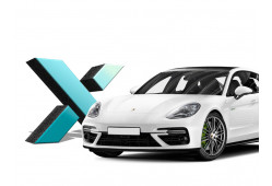 Стекло фары Porsche Panamera II 2016 - 2020 г.в. ЛЕВОЕ, 1 шт.