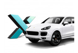 Стекло фары Porsche Cayenne II Рестайлинг (958) (2014 - 2018 Г.В.) (ЛЕВОЕ)