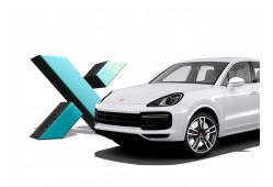 Стекло фары Porsche Cayenne III (PO536) 2017 - 2022 г.в. ЛЕВОЕ, 1 шт.