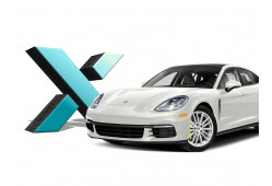 Стекло фары Porsche Panamera I Рестайлинг (2013 - 2016 Г.В.) (ПРАВОЕ)