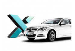 Стекло фары DIXEL для Mercedes-Benz C W204 Рестайлинг (2011 - 2015 Г.В.) (ЛЕВОЕ)