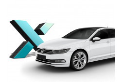 Стекло фары Volkswagen Passat CC I Рестайлинг (2012 - 2017 Г.В.) (ЛЕВОЕ)