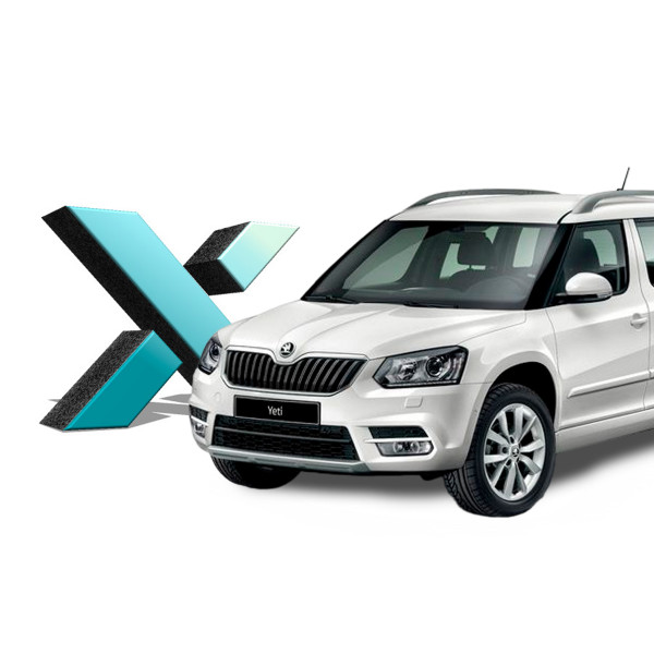 Стекло фары OEM Skoda Yeti I Рестайлинг (2013 - 2018 Г.В.) (ЛЕВОЕ)