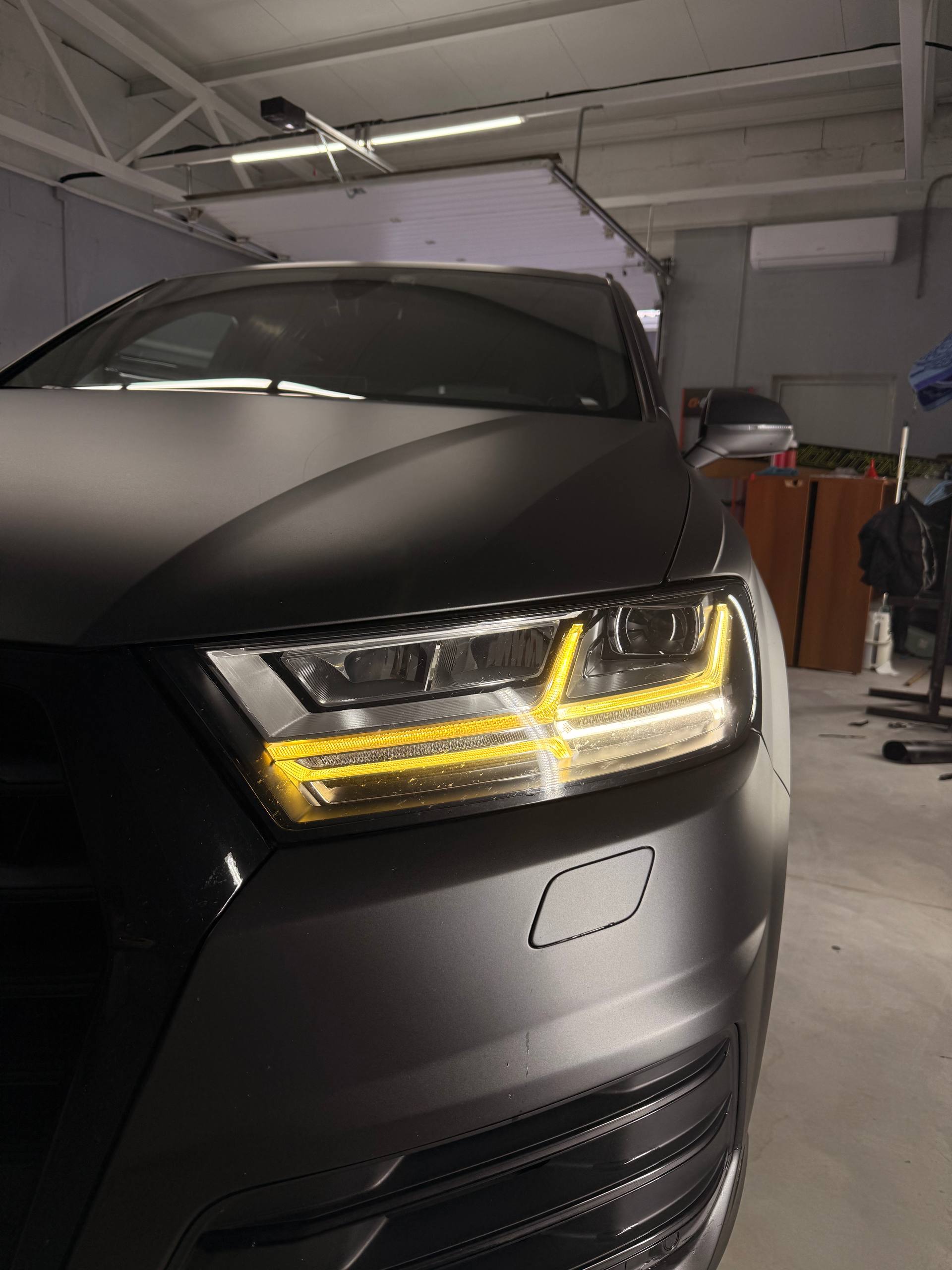 Audi Q7 II 4M: разбор по световодам, платам ДХО и замене линз